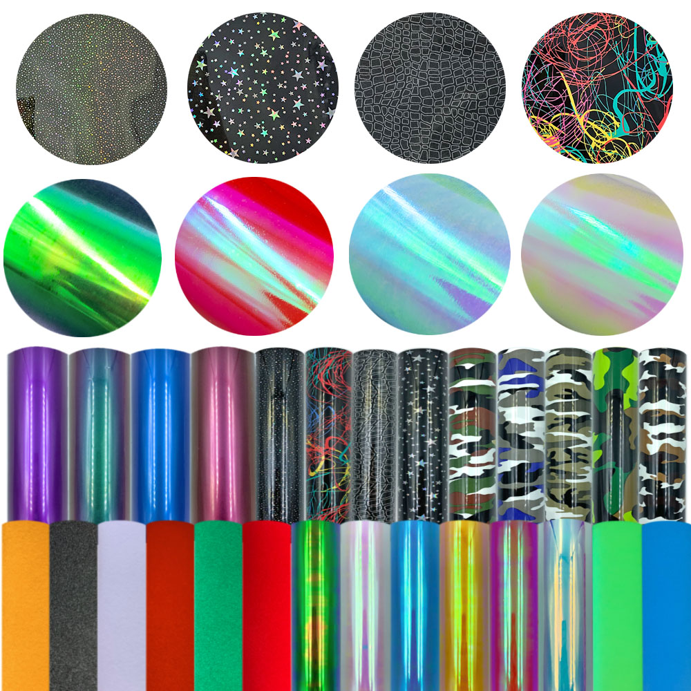 Glitter Vinyl Roll - 12' X 10' Verschiedene schillernde flockige