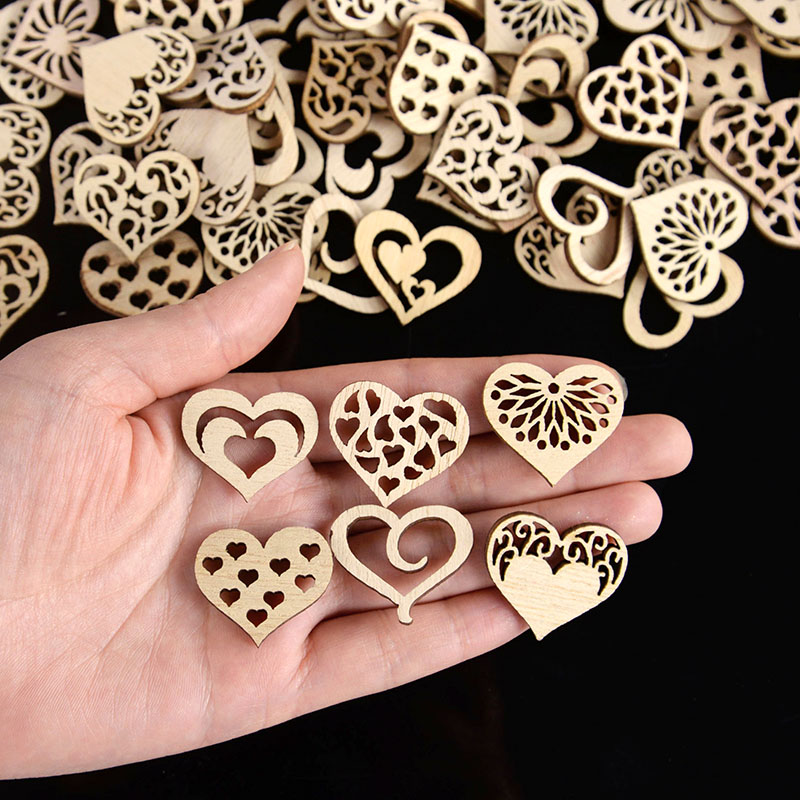 50/100 Stück ausgehöhltes Herz – Craft Embellishments Bewertung und Preis
