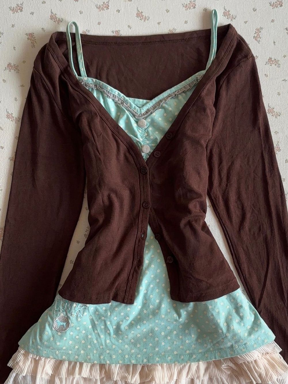 Vintage Y2K Coquette Camisole- – Elastic Lace Trim Bewertung und Preis
