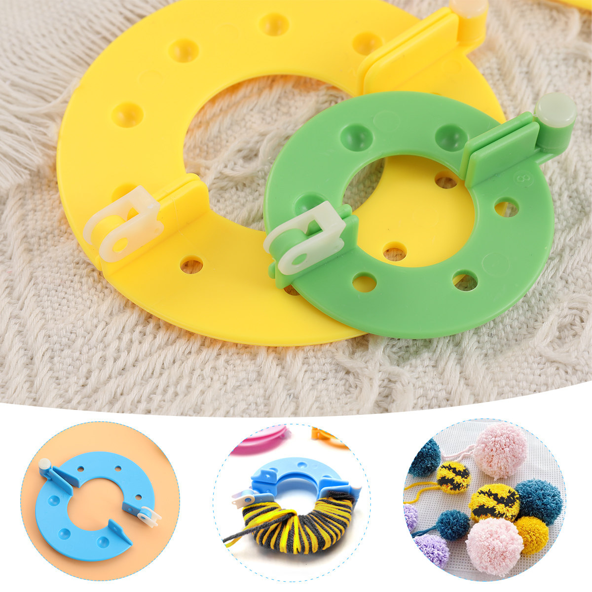 8-teiliges Pompon-Maker-Set, 4 – Pom Pom Maker Tool Bewertung und Preis